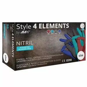 Перчатки нитрил неопудренные нестерильные MediOk AMPri Style 4 Elements  100 шт, M, Размер: М