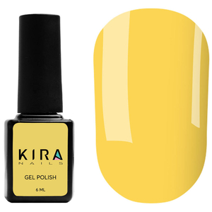 Гель-лак Kira Nails №073 (солнечный желтый, эмаль), 6 мл