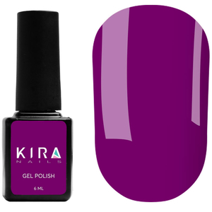 Гель-лак Kira Nails №102 (темная фуксия, эмаль), 6 мл