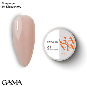 Гель для укрепления и наращивания GA&MA Simple Gel №004 Klasychnyy 15 мл, Объем: 15 мл, Цвет: 004