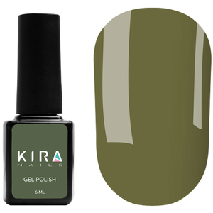 Гель-лак Kira Nails №148 (темно-зеленый, эмаль), 6 мл