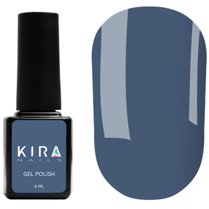 Гель-лак Kira Nails №161 (темный сине-лазурный, эмаль), 6 мл