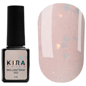 Kira Nails Brilliant Base 003, 6 мл, Цвет: 003