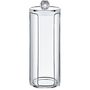 Стакан для хранения ватных дисков, прозрачный