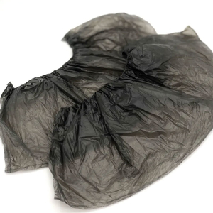 Бахилы одноразовые, черные, 100 шт, Цвет: Черный
