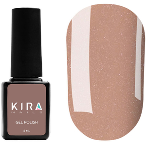 Гель-лак Kira Nails №071 (бежево-коричневый с микроблеском), 6 мл