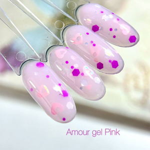 Гель для наращивания DANNY Amour gel pink 15 мл, Цвет: Pink