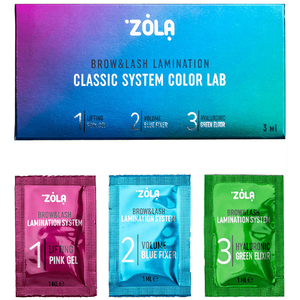 Набор для ламинирования в саше ZOLA Color Lab (3 х 1 мл)