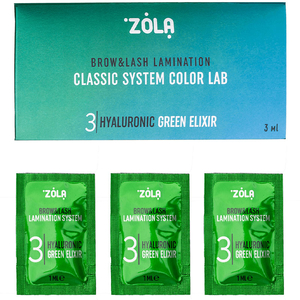 Состав для ламинирования в саше 03 ZOLA Hyaluronic Green Elixir 1 мл/1 шт, Объем: 1 мл, Цвет: 03
