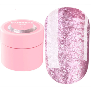 Блесточки для ногтей LUNA Sapphire Gel №5 5 мл, Цвет: №5