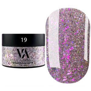 Гель для наращивания Valeri Builder Gel Dream №19 30 мл, Объем: -30 мл, Цвет: 19