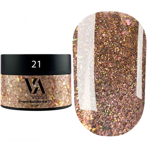Гель для наращивания Valeri Builder Gel Dream №21 30 мл, Объем: -30 мл, Цвет: 21