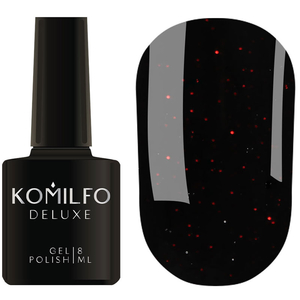 Гель-лак Komilfo "Black Red" 8 мл, Цвет: Red