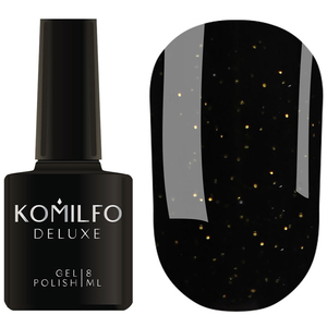 Гель-лак Komilfo "Black Gold" 8 мл, Цвет: Gold