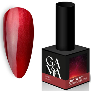 Гель-лак GA&MA Crystal Cat Ruby / Кристалл Кет Рубі 10 мл, Цвет: Ruby