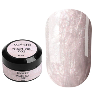 Гель для нарощування Komilfo Pearl Gel 002 15 мл, Объем: -15 мл, Цвет: 002