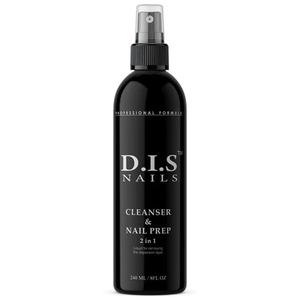 DIS Cleanser & Nail Prep 2 in 1 - средство для обезжиривания и снятия липкого слоя, 240 мл