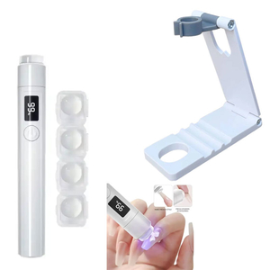 Фонарик LED+UV для маникюра на аккумуляторе с подставкой White