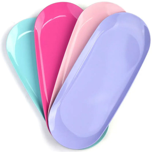 Лоток металлический для маникюрных инструментов (22,5 см*9,5 см) цветной