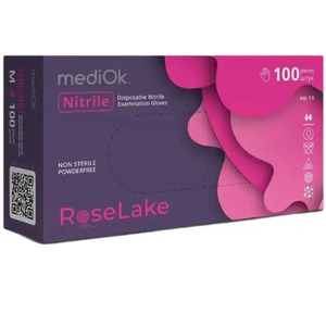 Нитриловые перчатки MediOK Rose Lake размер M 3.5 г, Размер: M