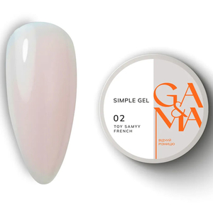 Гель для укрепления и наращивания GA&MA Simple Gel №002 Toy samyy french 30 мл, Объем: 30 мл, Цвет: 002
