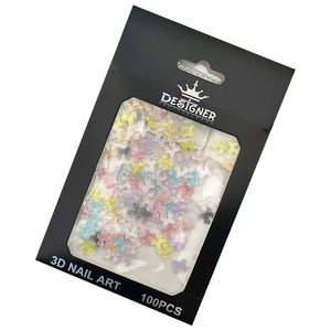 Набор объемного 3D декора Designer Бантики пастельных цветов – В19 100 шт./уп., Цвет: В19