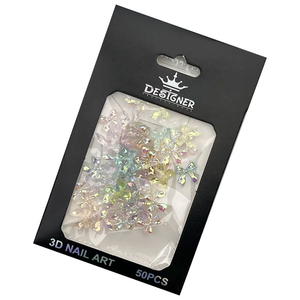 Набор объемного 3D декора Designer Бантики аврора - В1 50 шт/уп., Цвет: В1