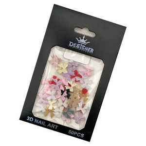 Набор объемного 3D декора Designer Бантики пастельных цветов – В14 50 шт./уп., Цвет: В14