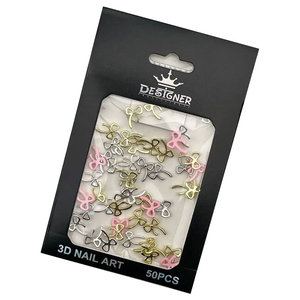 Набор объемного 3D декора Designer Металлические бантики – В5 50 шт./уп., Цвет: В5