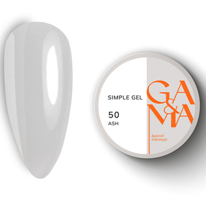 Гель для укрепления и наращивания GA&MA Simple Gel №050 Ash 15 мл, Объем: 15 мл, Цвет: 050