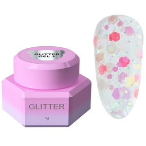 Блесточки для ногтей You Are Cute Glitter Gel №1 5 мл, Цвет: 1