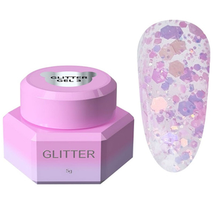 Блесточки для ногтей You Are Cute Glitter Gel №3 5 мл, Цвет: 3