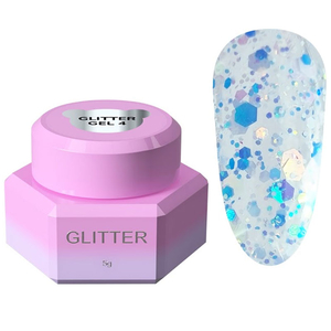 Блесточки для ногтей You Are Cute Glitter Gel №4 5 мл, Цвет: 4