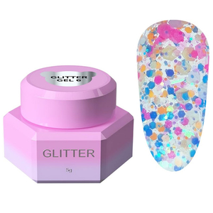 Блесточки для ногтей You Are Cute Glitter Gel №6 5 мл, Цвет: 6