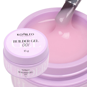 Гель для наращивания Komilfo Builder Gel 001 15 г, Объем: 15 г, Цвет: 001