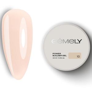 Гель для укрепления и наращивания Gemely Power Builder  gel 010 15 мл, Объем: -15 мл, Цвет: 010