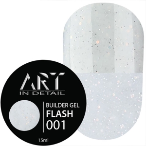ART Builder Gel FLASH №001, 15 мл, Цвет: 001
