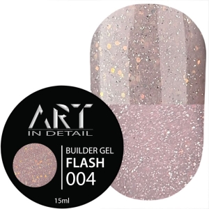 ART Builder Gel FLASH №004, 15 мл, Цвет: 004