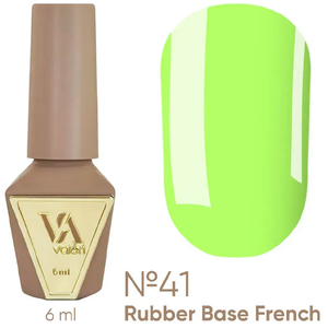 Valeri French base neon №041 (лаймовый, неон), 6 мл, Объем: 6 мл, Цвет: 041