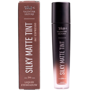 Жидкие тени для век ZOLA x Valentina Lelyukh Silky Matte Tint 06 Espresso, Цвет: 06