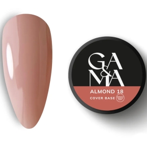 Камуфлирующая база GaMa Cover Base №018 Almond 30 мл, Объем: 30 мл, Цвет: 018