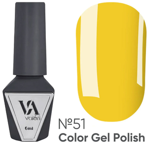 Гель-лак Valeri №051 (зеленовато-желтый, эмаль), 6 мл