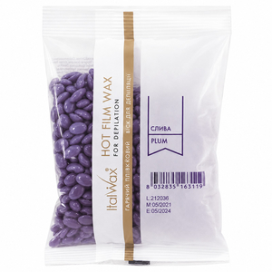 ItalWax Горячий воск в гранулах, Слива, 100 г, Объем: 100 г, Аромат: Слива