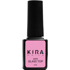 Kira Nails Wipe Top Coat - закрепитель для гель-лака с липким слоем, 6 мл, Объем: 6 мл