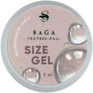 Гель для объемных дизайнов Saga Size Gel (прозрачный) 5 мл