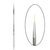 Кисть OPI Liner 1, прозрачная ручка L-34, Цвет: Liner 1, прозрачная ручка