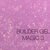 Гель для нарощування Saga Professional Magic Builder Gel 03 рожевий з кольоровими пластівцями 15 м, Об`єм: 15 мл, Колір: 033