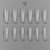 Багаторазові верхні форми ART Dual Nail Forms, Type 07, Розмір: 074