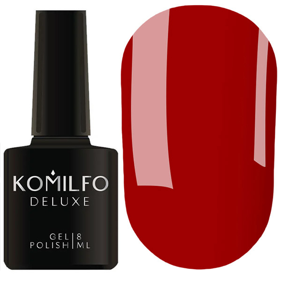 Гель-лак Komilfo Deluxe Series Dusk Collection №D304 (малиново-красный, эмаль), 8 мл