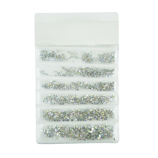 Стразы хамелеон микс 6 рядов, 1440 шт